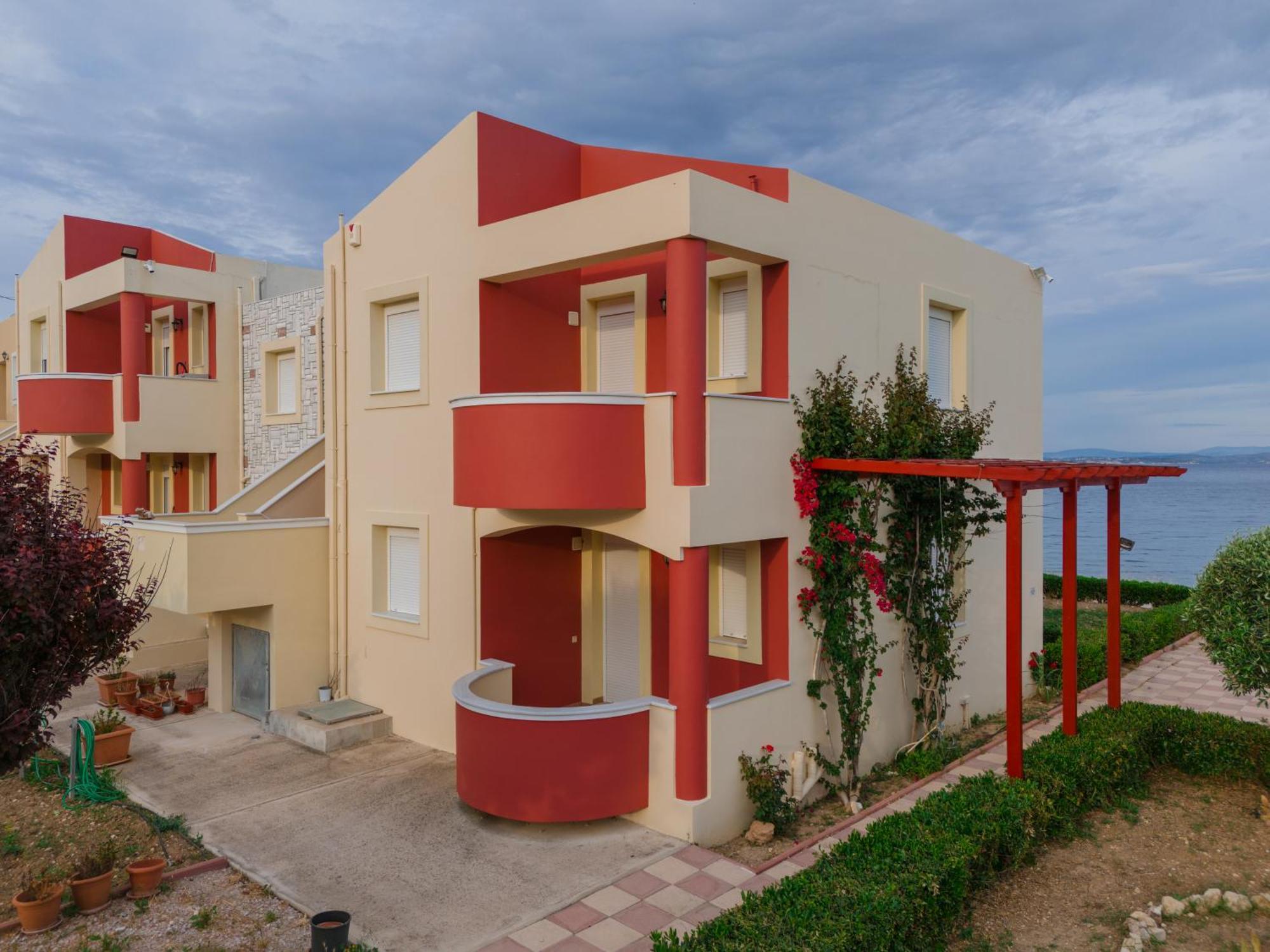 Marine Apartments Venetiko Paralia Agias Foteinis Ngoại thất bức ảnh